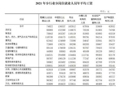 2021年重慶城鎮(zhèn)單位就業(yè)人員年平均工資出爐 技術(shù)服務(wù)行業(yè)表現(xiàn)搶眼，非私營(yíng)單位人均超10萬(wàn)元